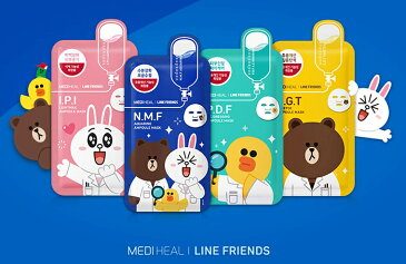 メディヒール × ラインフレンズ I.P.I ライトマックス アンプル マスク 1枚【韓国コスメ】【MEDIHEAL】【LINE FRIENDS】【IPI】【ライン】【フェイスマスク】【オルチャン】【スキンケア】【パック】【フェイスマスク】【インスタ映え】【正規品】【春メイク】【母の日】