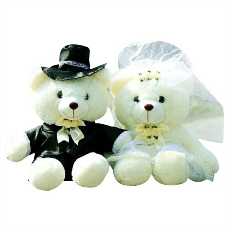 【結婚祝い】【プロポーズ】【記念日】【二個セット】ウエディング コスチューム ぬいぐるみ ベアー クマ 結婚祝い 結婚式 ウエディング