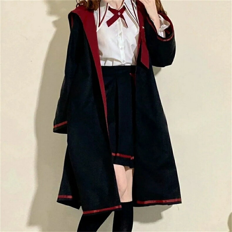 ロリータ 長袖 ゴスロリ 衣装 制服 マント 森ガール 学生服 スカート 魔法風 学園風 コスプレ リボン お嬢様 ドレス コスチューム 中世紀 宮殿風 jk アニメ ショートマット　ロングマット　クリスマス イベント ハロウィン 文化祭