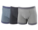 おしりまで安心ニットトランクス3色組【送料無料】ちょいモレ対策に!モレず、ムレず、臭わない安心パンツ!