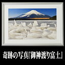 【すぐに使える10%割引クーポン】開運フォト 奇跡の写真 『御神渡り富士』【送料無料】ご自身の開運以外に贈答品としてもオススメ!