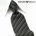 [土日祝も発送] エンポリオ・アルマーニ EMPORIO ARMANI ネクタイ EAJ-428 ブラック[ブランドネクタイ メンズ おしゃれ 新作 結婚式 新社会人 新生活 卒業 入社 昇進 お祝い バースデー 贈り物 ギフト 父の日 プレゼント][ラッピング無料]