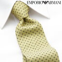 エンポリオ・アルマーニ EMPORIO ARMANI ネクタイ EAJ-441 イエロー[ブランドネクタイ メンズ おしゃれ 新作 結婚式 新生活 新社会人 卒...