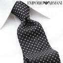 エンポリオ・アルマーニ EMPORIO ARMANI ネクタイ EAJ-443 ブラック[ブランドネクタイ メンズ おしゃれ 新作 結婚式 新生活 新社会人 卒...