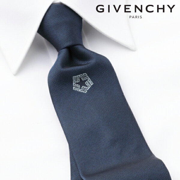 ジバンシイ [土日祝も発送] ジバンシー GIVENCHY ネクタイ（ネイビー）GVJ-476[ブランドネクタイ メンズ おしゃれ 新作 結婚式 新社会人 新生活 卒業 入社 昇進 お祝い バースデー 贈り物 ギフト 父の日 プレゼント][ラッピング無料]