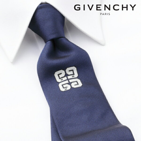 ジバンシイ [土日祝も発送] ジバンシー GIVENCHY ネクタイ（ネイビー）GVJ-481[ブランドネクタイ メンズ おしゃれ 新作 結婚式 新社会人 新生活 卒業 入社 昇進 お祝い バースデー 贈り物 ギフト 父の日 プレゼント][ラッピング無料]