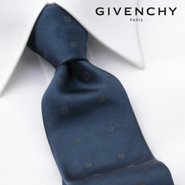 [土日祝も発送] ジバンシー GIVENCHY ネクタイ（ネイビー）GVJ-491[ブランドネクタイ メンズ おしゃれ 新作 結婚式 新社会人 新生活 卒業 入社 昇進 お祝い バースデー 贈り物 ギフト 父の日 プレゼント][ラッピング無料]