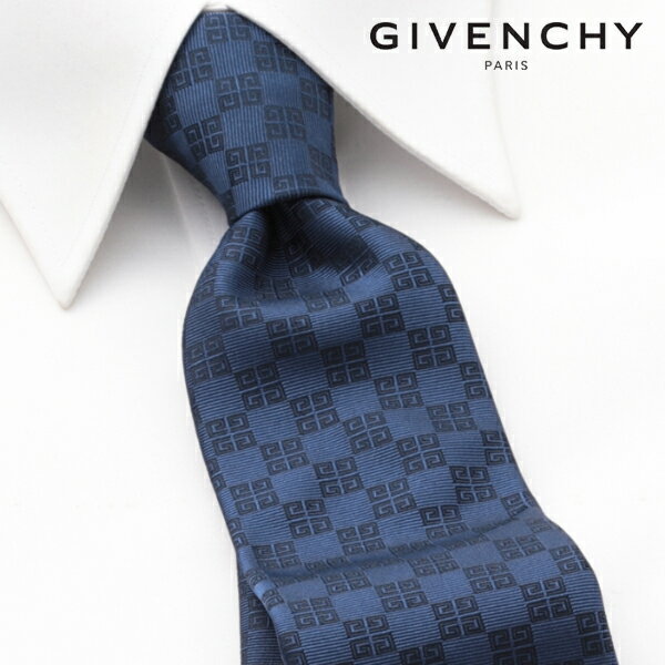 ジバンシイ [土日祝も発送] ジバンシー GIVENCHY ネクタイ（ネイビー）GVJ-505[ブランドネクタイ メンズ おしゃれ 新作 結婚式 新社会人 新生活 卒業 入社 昇進 お祝い バースデー 贈り物 ギフト 父の日 プレゼント][ラッピング無料]