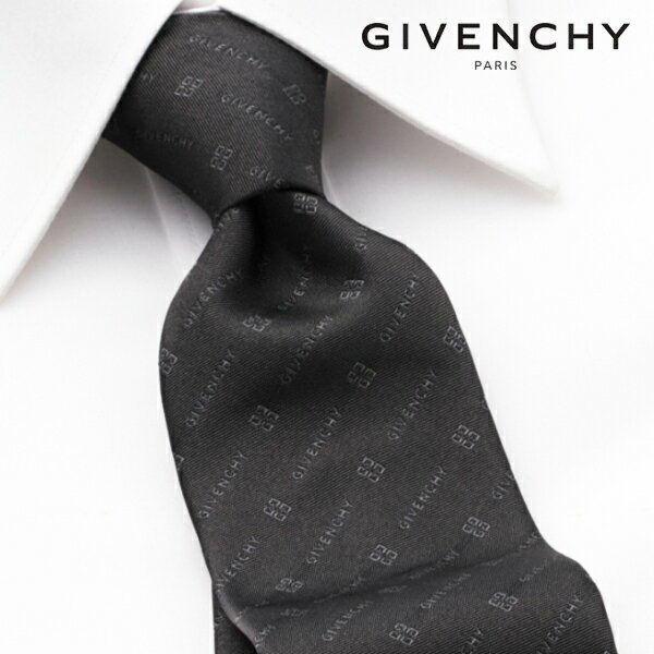 ジバンシイ [土日祝も発送] ジバンシー GIVENCHY ネクタイ（ダークグレー）GVJ-507[ブランドネクタイ メンズ おしゃれ 新作 結婚式 新社会人 新生活 卒業 入社 昇進 お祝い バースデー 贈り物 ギフト 父の日 プレゼント][ラッピング無料]