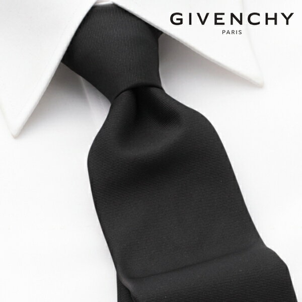 [土日祝も発送] ジバンシー GIVENCHY ネクタイ（ブラック）GVJ-509[ブランドネクタイ メンズ おしゃれ 新作 結婚式 新社会人 新生活 卒業 入社 昇進 お祝い バースデー 贈り物 ギフト 父の日 プレゼント][ラッピング無料]