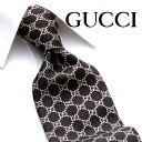 グッチ ネクタイ [土日祝も発送] グッチ GUCCI ネクタイ GUJ-814（ブラック 黒 ベージュ）GG柄[ブランドネクタイ メンズ おしゃれ 新作 結婚式 新社会人 新生活 卒業 入社 昇進 お祝い バースデー 贈り物 ギフト 父の日 プレゼント][ラッピング無料]