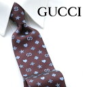 [土日祝も発送] グッチ GUCCI ネクタイ GUJ-841（エンジ ブルー）蜂 ハート 星[ブランドネクタイ メンズ おしゃれ 新作 結婚式 新社会人 新生活 卒業 入社 昇進 お祝い バースデー 贈り物 ギフト 父の日 プレゼント][ラッピング無料]