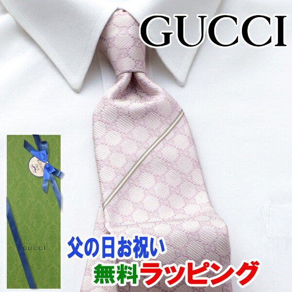  グッチ GUCCI ネクタイ GUJ-855（ピンク）GG柄