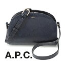 [土日祝も発送] アーペーセー【46,000円→33,000円】A.P.C. ショルダーバッグ（ダークネイビー）AP-002[ハーフムーン アーペーセーバッグ レディース カバン 鞄 [新作 ギフト お祝い 誕生日 バースデー 結婚式 クリスマス プレゼント][ラッピング無料]