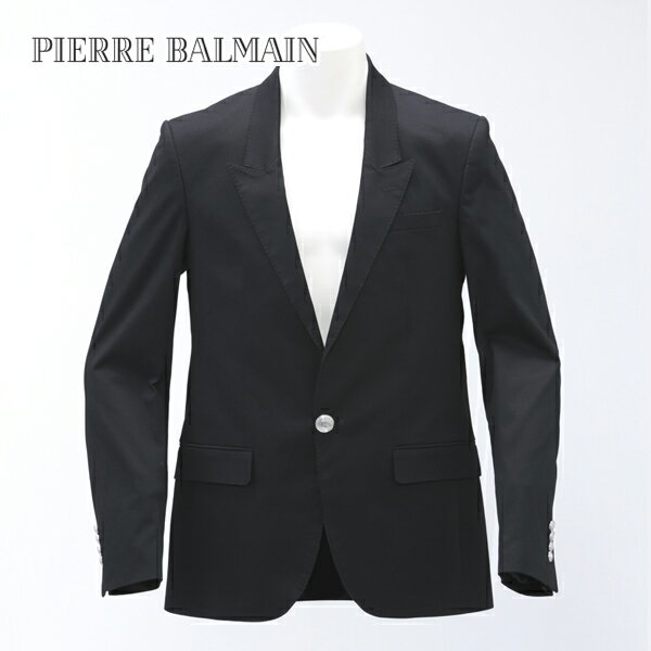 楽天ブランドショップ　アルゾ[土日祝も発送] ピエールバルマン PIERRE BALMAIN ジャケット（ブラック）PB-201[テーラードジャケット ブレザー シングル ブランド メンズ ビジネス カジュアル 新作 新生活 お祝い 誕生日 バースデー 贈り物 ギフト 父の日 プレゼント]