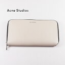 アクネストゥディオズ【42,000円→31,000円】セール ACNE STUDIOS ラウンドファスナー長財布(小銭入れ付き)ホワイト AS-005[ブランド...