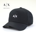 [土日祝も発送] アルマーニエクスチェンジ ARMANI EXCHANGE キャップ（ブラック）AX-008[ブランド シンプル ロゴ 帽子 熱中症対策 スポーツ アウトドア カジュアル 新作 新生活 お祝い 誕生日 バースデー 贈り物 ギフト 父の日 プレゼント]