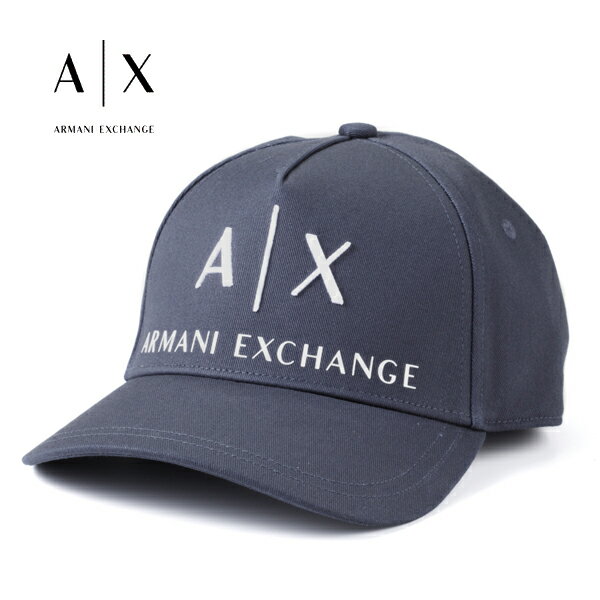 [土日祝も発送] アルマーニエクスチェンジ【8,200円→6,900円】ARMANI EXCHANGE キャップ（ネイビー）セール AX-017[ブランド シンプル ロゴ 帽子 カジュアル 新作 新生活 お祝い 誕生日 バースデー 贈り物 ギフト 父の日 プレゼント]