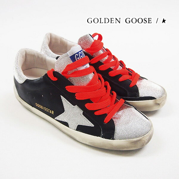 楽天ブランドショップ　アルゾ[土日祝も発送] ゴールデングース【47,000円→41,700円】GOLDEN GOOSE レディーススニーカー（ブラック）GD-011[ブランド 本革 レディース 新作 新生活 お祝い 誕生日 バースデー 贈り物 ギフト 父の日 プレゼント]