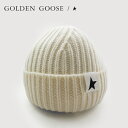 ゴールデングース【14,000円→9,800円】GOLDEN GOOSE ニットキャップ ニット帽(オフホワイト)ユニセックス Mサイズ GD-025[新作 お...