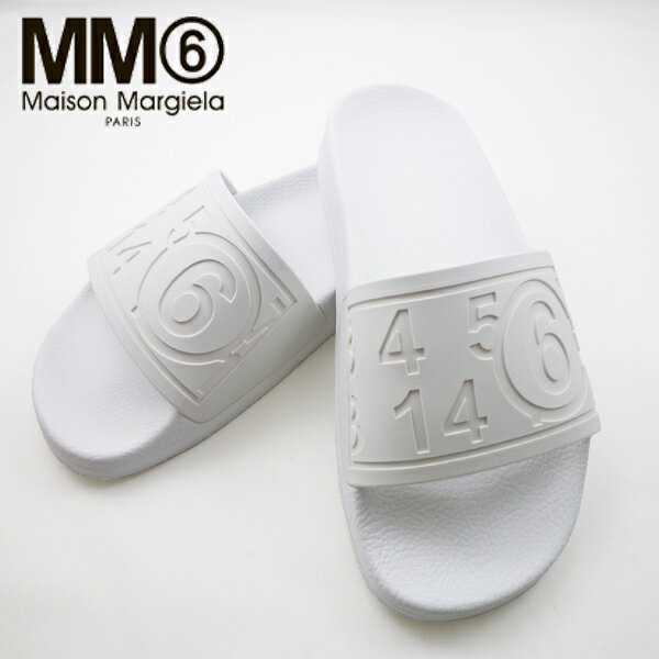 楽天ブランドショップ　アルゾ[土日祝も発送] メゾン・マルジェラ【18,500円→10900円】Maison Margiela MM6 シャワーサンダル（ホワイト）レディース M6-007 ビーチサンダル[新作 新生活 お祝い 誕生日 バースデー 贈り物 ギフト 父の日 プレゼント]