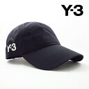 [土日祝も発送] ワイスリー Y-3 キャップ（ブラック）Y3-012 ナイロン[ブランド ロゴ 帽子 熱中症対策 スポーツ アウトドア カジュアル..