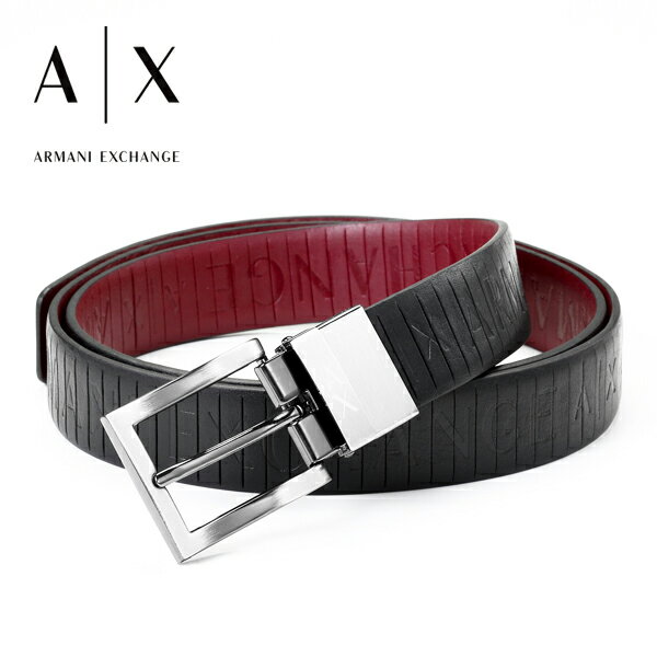 アルマーニ ベルト（メンズ） [土日祝も発送] アルマーニエクスチェンジ【14,500円→12,800円】ARMANI EXCHANGE ベルト（ピンタイプ）AX-079[ブランドベルト 本革 メンズ レザーベルト 新作 新生活 お祝い 誕生日 バースデー 贈り物 ギフト 父の日 プレゼント][ラッピング無料]