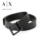 アルマーニ ベルト（メンズ） [土日祝も発送] アルマーニエクスチェンジ ARMANI EXCHANGE リバーシブルベルト（ピンタイプ）AX-084[ブランド 本革 メンズ レザー ブラック ドット型押し 新作 新生活 お祝い 誕生日 バースデー 贈り物 ギフト 父の日 プレゼント][ラッピング無料]