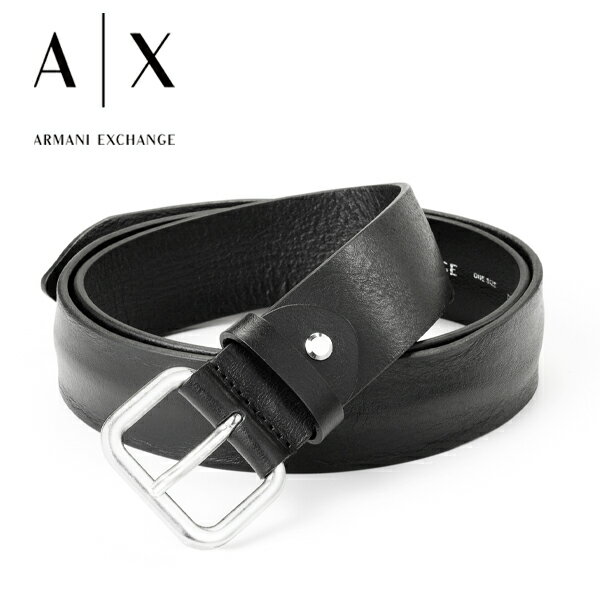 アルマーニ ベルト（メンズ） [土日祝も発送] アルマーニエクスチェンジ ARMANI EXCHANGE ベルト（ピンタイプ）AX-085[ブランドベルト 本革 メンズ レザーベルト ブラック 黒 新作 新生活 お祝い 誕生日 バースデー 贈り物 ギフト 父の日 プレゼント][ラッピング無料]