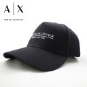 アルマーニエクスチェンジ ARMANI EXCHANGE キャップ（ブラック）AX-086[ブランド シンプル ロゴ 帽子 メンズ レディース スポーツ アウトドア カジュアル 新作 ギフト お祝い 誕生日 バースデー 結婚式 クリスマス プレゼント][土日祝も発送]