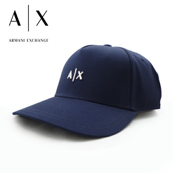 [土日祝も発送] アルマーニエクスチェンジ ARMANI EXCHANGE キャップ（ネイビー）AX-088[ブランド シンプル ロゴ 帽子 メンズ レディース スポーツ アウトドア カジュアル 新作 新生活 お祝い 誕生日 バースデー 贈り物 ギフト 父の日 プレゼント]