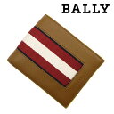 バリー 二つ折り財布 メンズ [土日祝も発送] バリー BALLY 二つ折り財布（小銭入れなし）レザー キャメル BA-268[バリー 財布 型押し レザー 新作 新生活 お祝い 誕生日 バースデー 贈り物 ギフト 父の日 プレゼント][ラッピング無料]