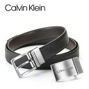 カルバンクライン ベルト（メンズ） [土日祝も発送] カルバンクライン CALVIN KLEIN リバーシブルベルト（バックル2個付きセット）CK-403 ブラック ブラウン[ベルト メンズ 新作 新生活 お祝い 誕生日 バースデー 贈り物 ギフト 父の日 プレゼント][ラッピング無料]