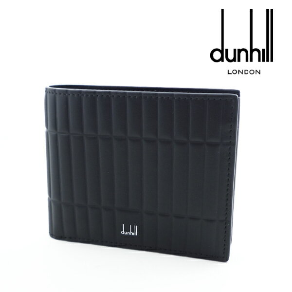 ダンヒル 二つ折り財布（男性向け） [土日祝も発送] ダンヒル【43,000円→39,800円】DUNHILL 二つ折り財布（小銭入れ付き）ブラック DH-244 ROLLAGAS ローラガス[型押し 本革 新作 新生活 お祝い 誕生日 バースデー 贈り物 ギフト 父の日 プレゼント][ラッピング無料]