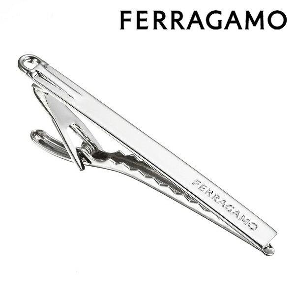 サルヴァトーレ・フェラガモ ネクタイピン [土日祝も発送] フェラガモ FERRAGAMO タイピン NEWロゴ（タイバー ネクタイピン）FG-300N（FG-122）[シルバー ブランド メンズ 新作 新生活 お祝い 誕生日 バースデー 贈り物 ギフト 父の日 プレゼント][ラッピング無料]