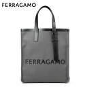 [土日祝も発送] フェラガモ【120,000円→85,000円】FERRAGAMO トートバッグ（ダークグレー）FG-332[フェラガモバッグ カバン 鞄 新作 新生活 お祝い 誕生日 バースデー 贈り物 ギフト 父の日 プレゼント]