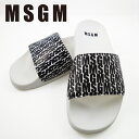 [土日祝も発送] エムエスジーエム MSGM シャワーサンダル レディース（ホワイト）MG-007[POOL -SLIDE ビーチサンダル カジュアル レディース [新作 新生活 お祝い 誕生日 バースデー 贈り物 ギフト 父の日 プレゼント]