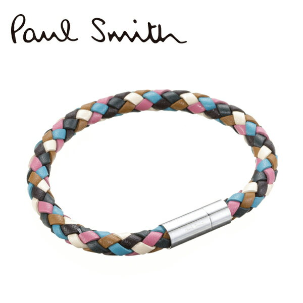 [土日祝も発送] ポールスミス【15,000円→11,300円】 PAUL SMITH ブレスレット レザー PS-768[皮紐 マルチカラー 新作 新生活 お祝い 誕生日 バースデー 贈り物 ギフト 父の日 プレゼント][ラッピング無料]