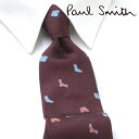 [土日祝も発送] ポールスミス PAUL SMITH ネクタイ PSJ-699 エンジ 靴下 パンツ シルク[ブランドネクタイ メンズ おしゃれ 新作 結婚式 新社会人 新生活 卒業 入社 昇進 お祝い バースデー 贈り物 ギフト 父の日 プレゼント][ラッピング無料]