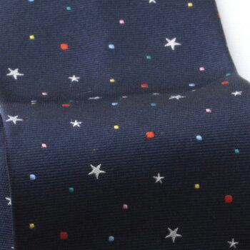 [土日祝も発送] ポールスミス PAUL SMITH ネクタイ PSJ-705 ネイビー 宇宙 シルク[ブランドネクタイ メンズ おしゃれ 新作 結婚式 新社会人 新生活 卒業 入社 昇進 お祝い バースデー 贈り物 ギフト 父の日 プレゼント][ラッピング無料]