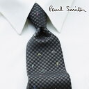 チェックネクタイ [土日祝も発送] ポールスミス PAUL SMITH ネクタイ PSJ-741 グレー チェック シルク[ブランドネクタイ メンズ おしゃれ 新作 結婚式 新社会人 新生活 卒業 入社 昇進 お祝い バースデー 贈り物 ギフト 父の日 プレゼント][ラッピング無料]