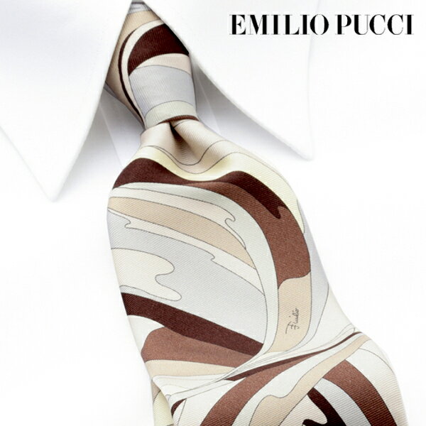 エミリオプッチ [土日祝も発送] エミリオプッチ EMILIO PUCCI ネクタイ EMJ-303[ブランドネクタイ メンズ おしゃれ 新作 結婚式 新社会人 新生活 卒業 入社 昇進 お祝い バースデー 贈り物 ギフト 父の日 プレゼント][ラッピング無料]