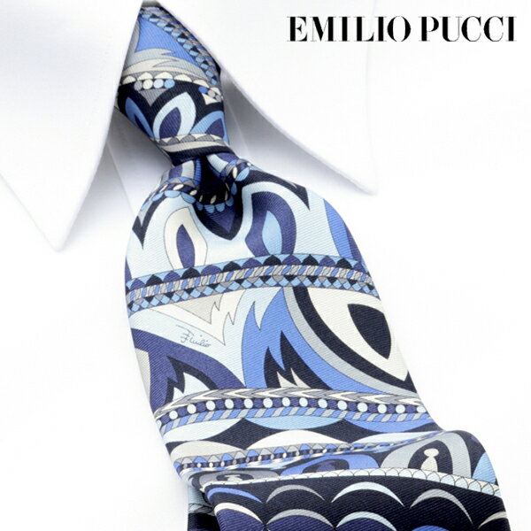 エミリオプッチ [土日祝も発送] エミリオプッチ EMILIO PUCCI ネクタイ EMJ-304[ブランドネクタイ メンズ おしゃれ 新作 結婚式 新社会人 新生活 卒業 入社 昇進 お祝い バースデー 贈り物 ギフト 父の日 プレゼント][ラッピング無料]