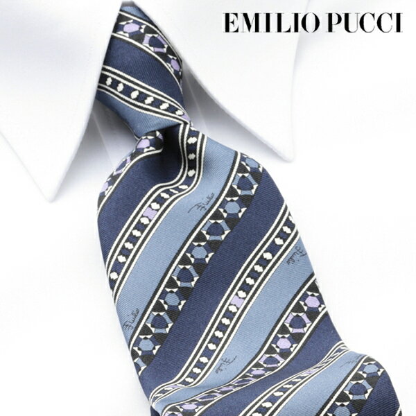 エミリオプッチ [土日祝も発送] エミリオプッチ EMILIO PUCCI ネクタイ EMJ-313[ブランドネクタイ メンズ おしゃれ 新作 結婚式 新社会人 新生活 卒業 入社 昇進 お祝い バースデー 贈り物 ギフト 父の日 プレゼント][ラッピング無料]