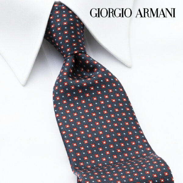 [レビュー特典]ジョルジオ・アルマーニ GIORGIO ARMANI ネクタイ GAJ-081 濃紺