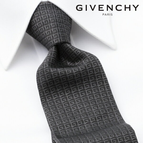 ジバンシイ [レビュー特典][土日祝も発送] ジバンシー GIVENCHY ネクタイ（ブラック）GVJ-492[ブランドネクタイ メンズ おしゃれ 新作 結婚式 新社会人 新生活 卒業 入社 昇進 お祝い バースデー 贈り物 ギフト 父の日 プレゼント][ラッピング無料]