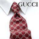 [レビュー特典][土日祝も発送] グッチ GUCCI ネクタイ GUJ-852（レッド 赤 ベージュ）GG柄[ブランドネクタイ メンズ おしゃれ 新作 結婚式 新社会人 新生活 卒業 入社 昇進 お祝い バースデー 贈り物 ギフト 父の日 プレゼント][ラッピング無料]