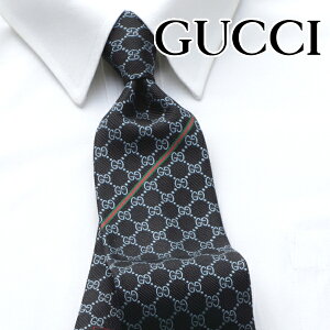 [レビュー特典][土日祝も発送] グッチ GUCCI ネクタイ GUJ-853（ブラック 黒 ブルー）GG柄[ブランドネクタイ メンズ おしゃれ 新作 結婚式 新社会人 新生活 卒業 入社 昇進 お祝い バースデー 贈り物 ギフト 父の日 プレゼント][ラッピング無料]