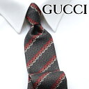 グッチ ネクタイ [レビュー特典][土日祝も発送] グッチ GUCCI ネクタイ GUJ-863（グレー レッド）ストライプ[ブランドネクタイ メンズ おしゃれ 新作 結婚式 新社会人 新生活 卒業 入社 昇進 お祝い バースデー 贈り物 ギフト 父の日 プレゼント][ラッピング無料]