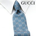 グッチ ネクタイ [レビュー特典][土日祝も発送] グッチ GUCCI ネクタイ GUJ-886（ブルー 青）GG柄[ブランドネクタイ メンズ おしゃれ 新作 結婚式 新社会人 新生活 卒業 入社 昇進 お祝い バースデー 贈り物 ギフト 父の日 プレゼント][ラッピング無料]